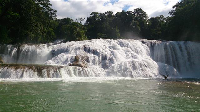 Cascadas de Agua Azul, en Chiapas, México